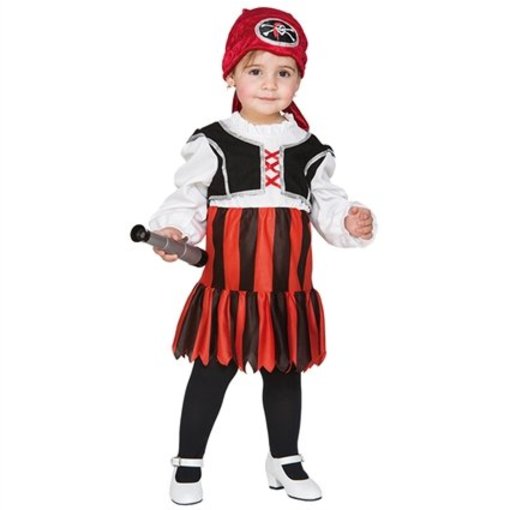Mini piratenmeisje kostuum