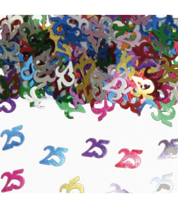 25 Jaar Tafeldecoratie / Sierconfetti