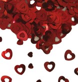 Tafeldecoratie / sierconfetti hart rood
