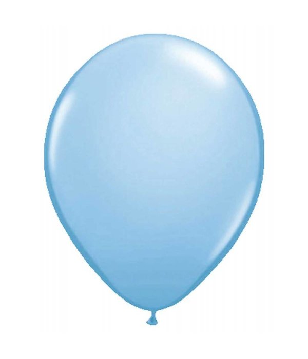 Lichtblauwe Metallic Ballonnen 10 stuks