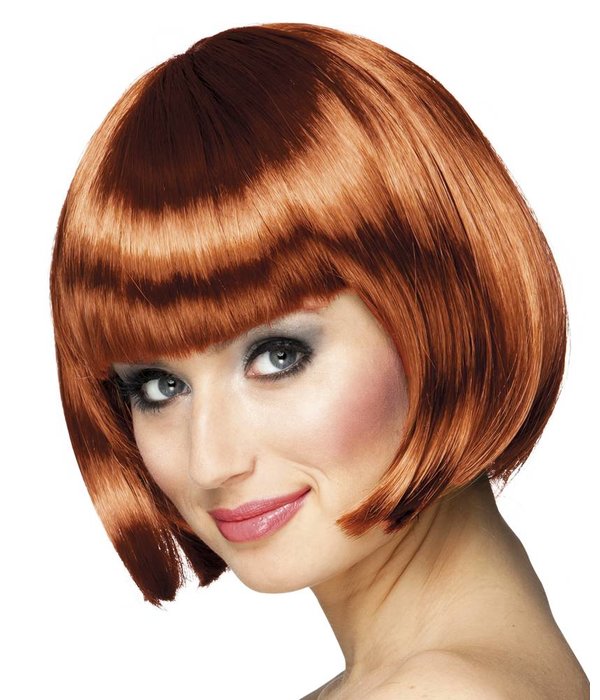 Bobline pruik cabaret koper