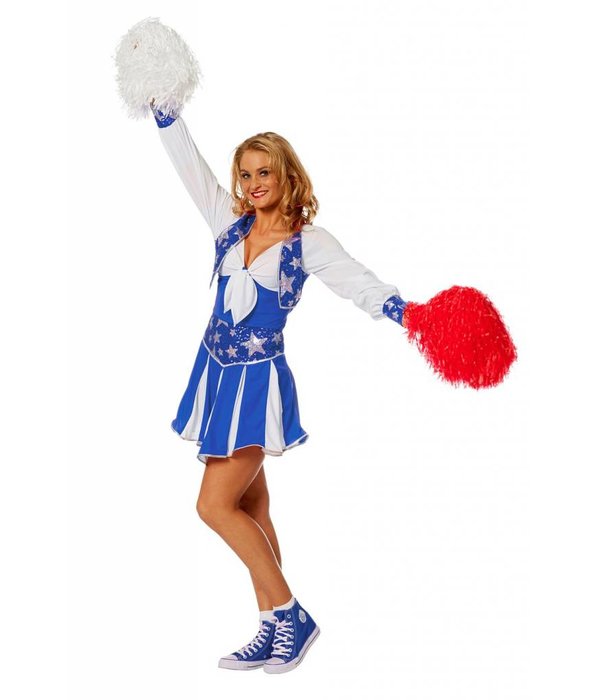 Cheerleader pakje luxe blauw
