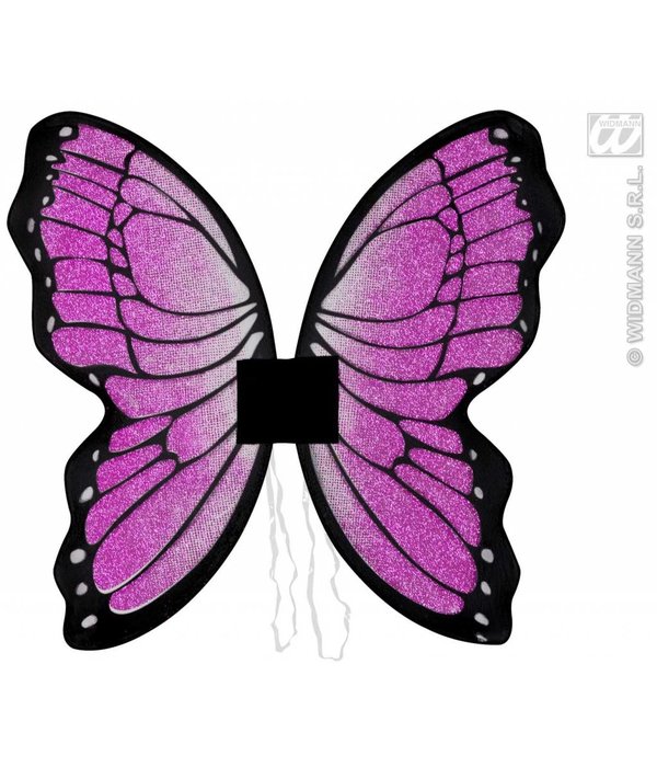Glittervleugels vlinder 50x50cm