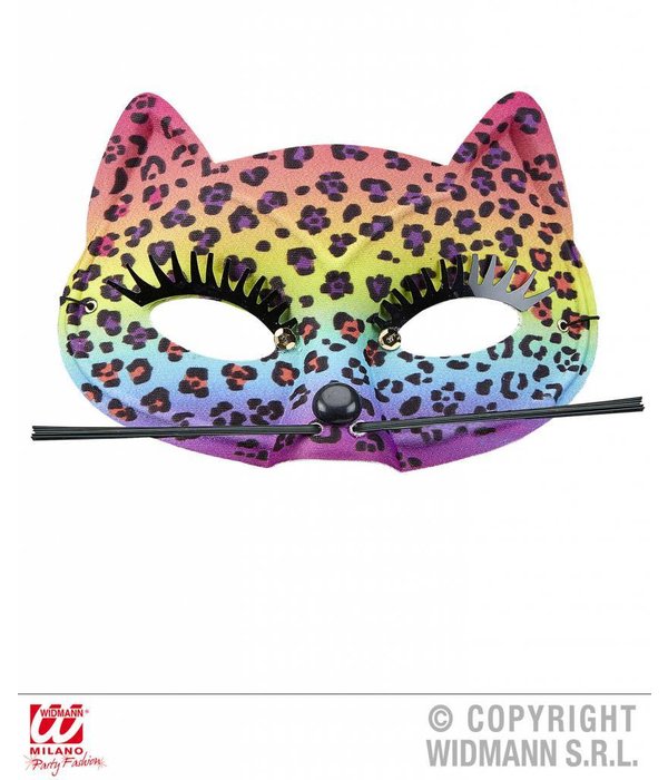 Oogmasker luipaard regenboog