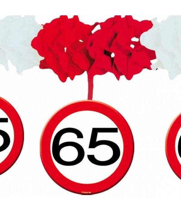 65 Jaar Verkeersbord Slinger met onderhangers