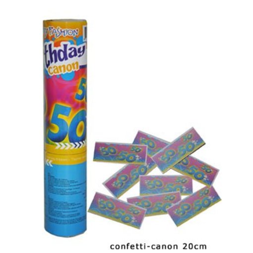 Confetti kanon verjaardag 50