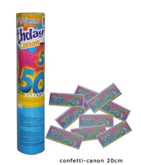Confetti kanon verjaardag 50