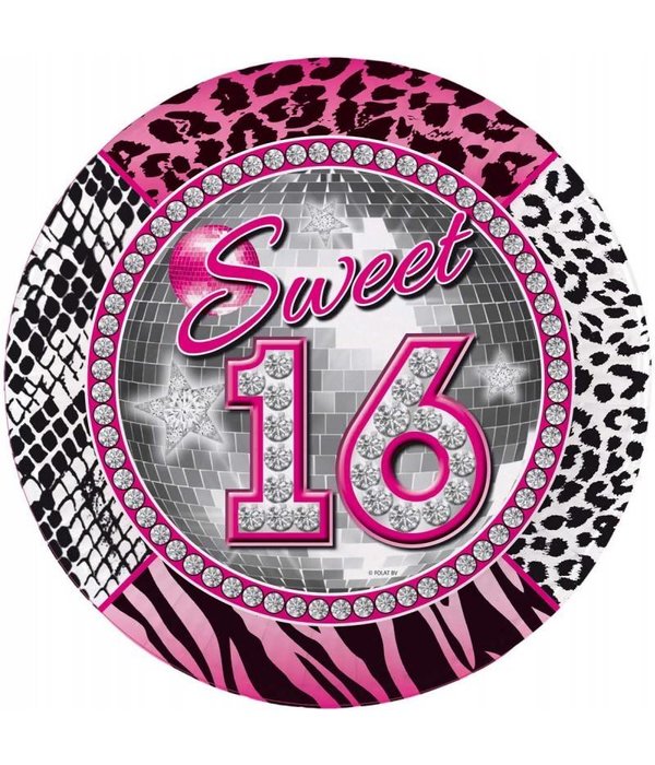 Sweet 16 Borden - 8 stuks