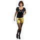 Hotpants metallic goud