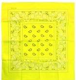 Bandana fluor geel