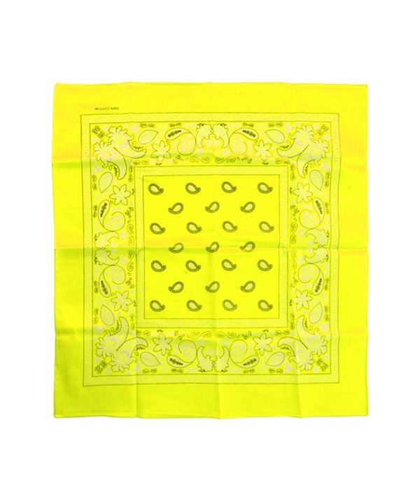 Bandana fluor geel