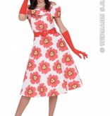 Handschoenen lycra 37cm rood