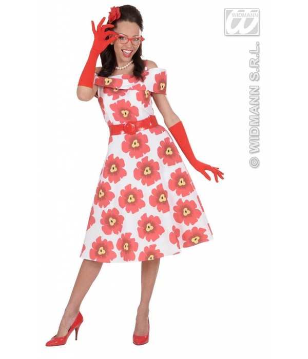 Handschoenen lycra 37cm rood