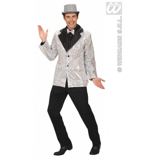 Colbert pailletten zilver