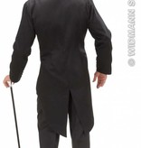 Frackjas man zwart met satijnen kraag