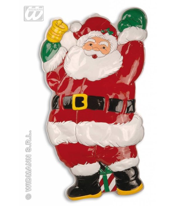 Wanddecoratie kerstman met bel