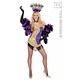 Las Vegas showgirl kostuum goud/paars