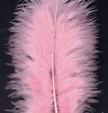 Zakje met 50 veertjes licht roze