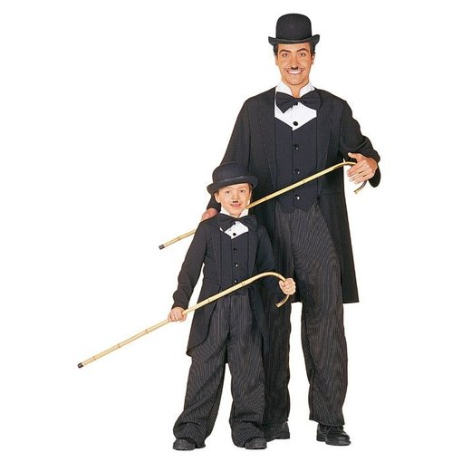 Charley Chaplin kostuum man bi-stretch