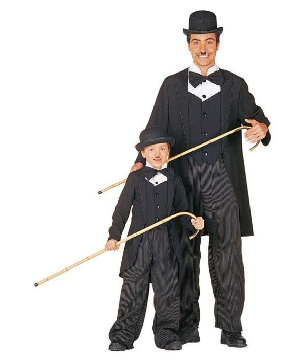 Charley Chaplin kostuum man bi-stretch