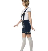 Traditionele Oktoberfest kostuum blauw vrouw