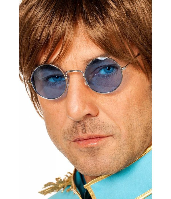 Hippiebril blauw