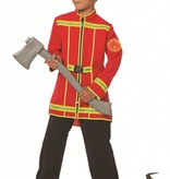 Brandweerjas kind 1-delig rood