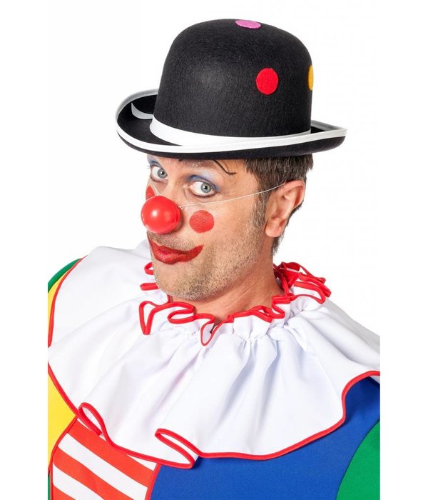 Bolhoed Clown met noppen zwart