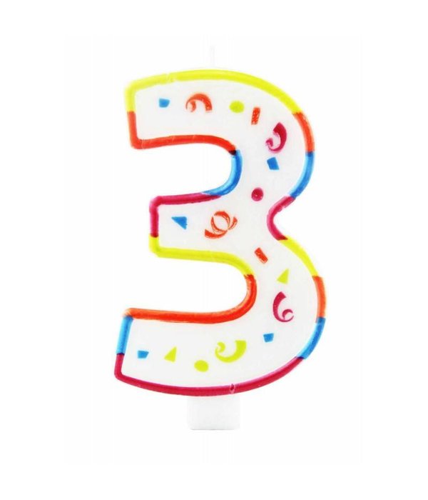 XL kaars 3 jaar met houder