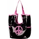 Tas pailletten peace hippie