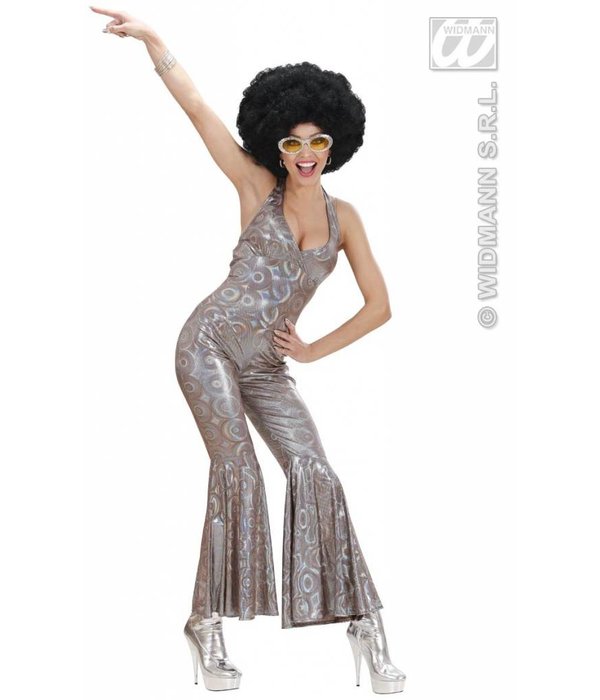 Disco queen holografisch kostuum