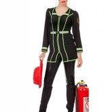 Brandweerjurkje zwart