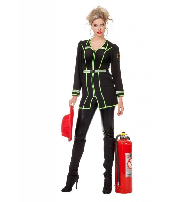 Brandweerjurkje zwart