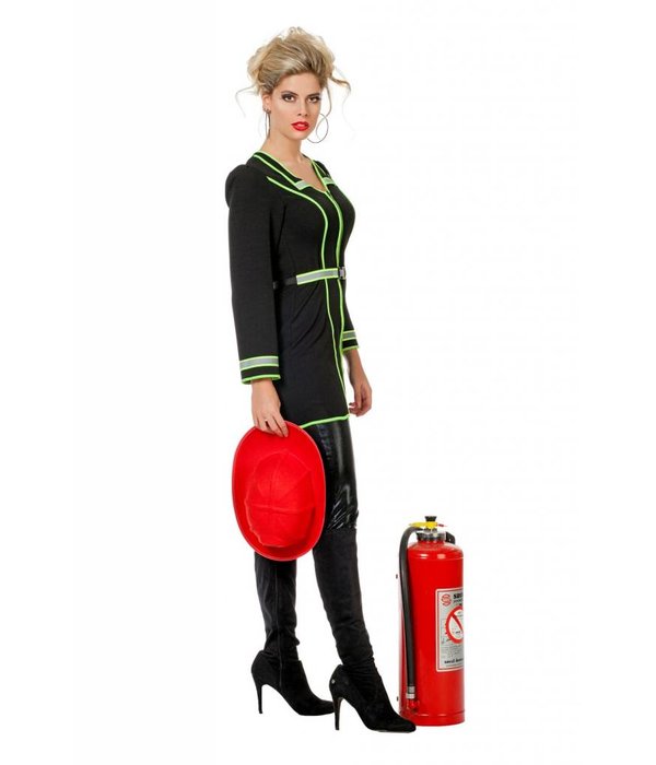 Brandweerjurkje zwart