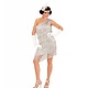 Flapper kostuum zilver