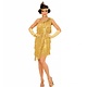 Flapper kostuum goud