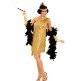 Flapper kostuum goud