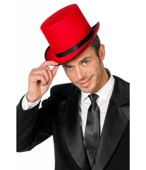 Hoge hoed rood