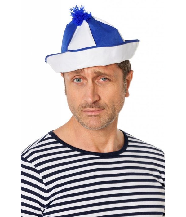 Matrozen hoedje blauw