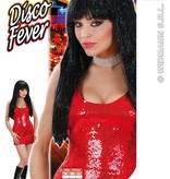 Paillettenjurk rood glimmend