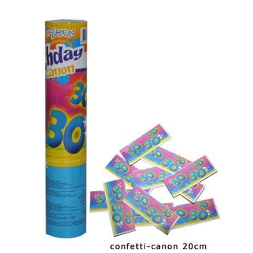 Confetti kanon verjaardag 30