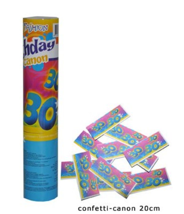 Confetti kanon verjaardag 30