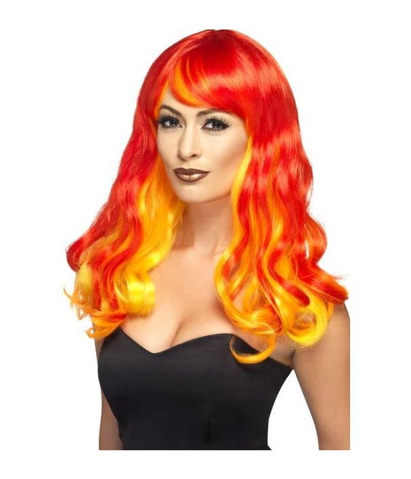 Ombre Devil Flame pruik