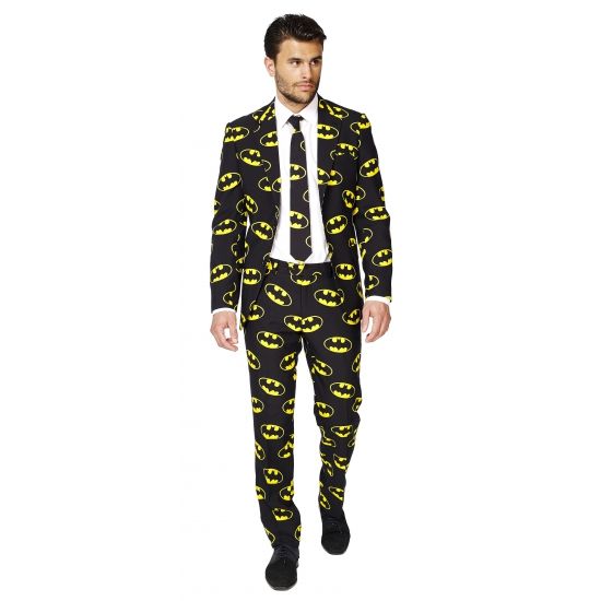 OppoSuits Batman™ - Heren Pak - Batman DC Comics - Zwart - Maat EU 58