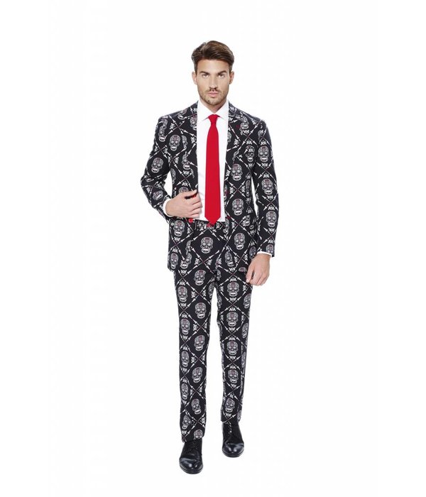 Skelethoofd maatpak Halloween