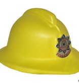 Gele brandweerhelm kind foam