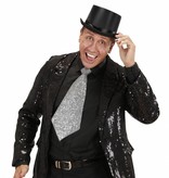 Stropdas lurex zilver