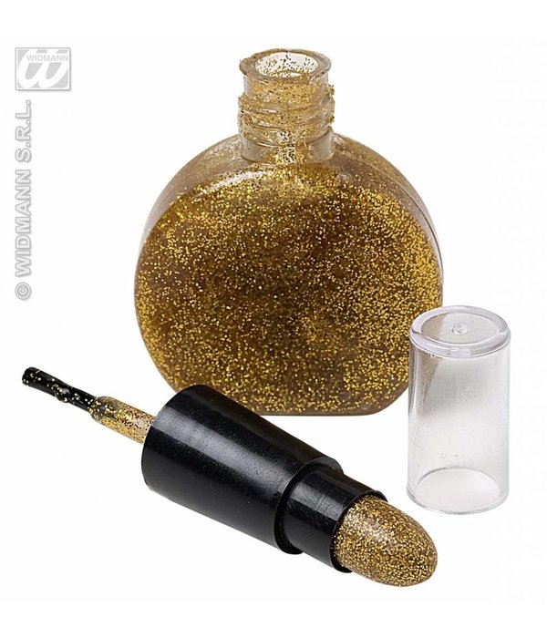 Combi nagellak en lippenstift goud