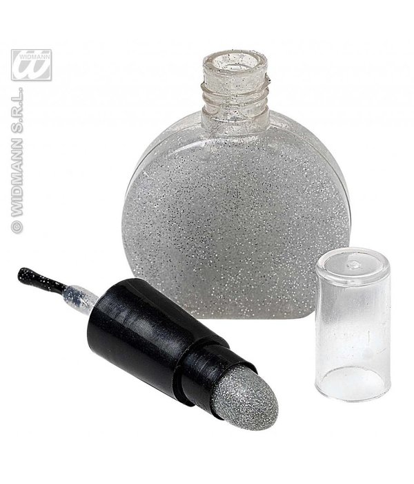 Combi nagellak en lippenstift zilver