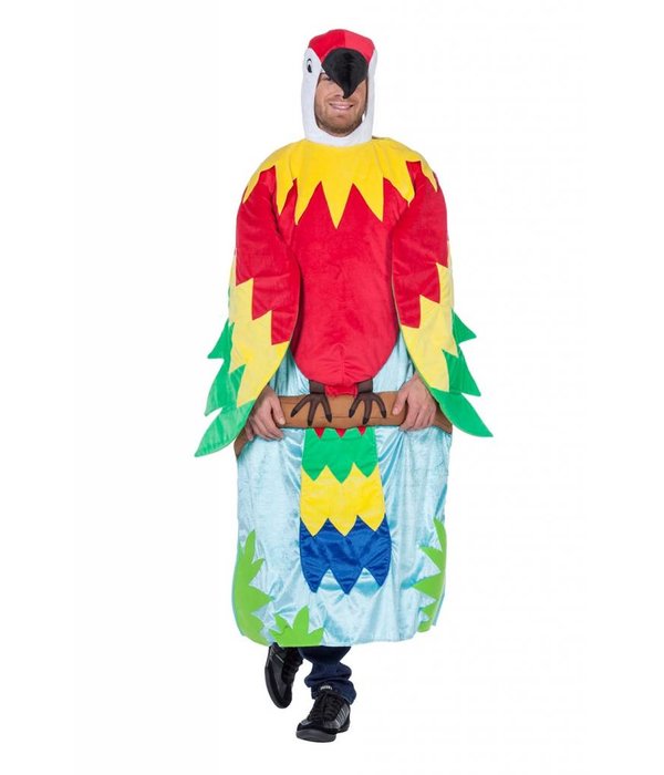 Papegaai in boom kostuum